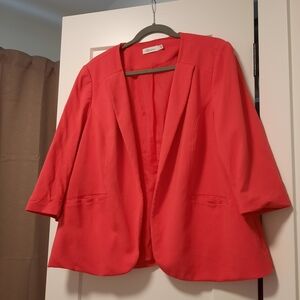 Vibrant Open-Front Blazer